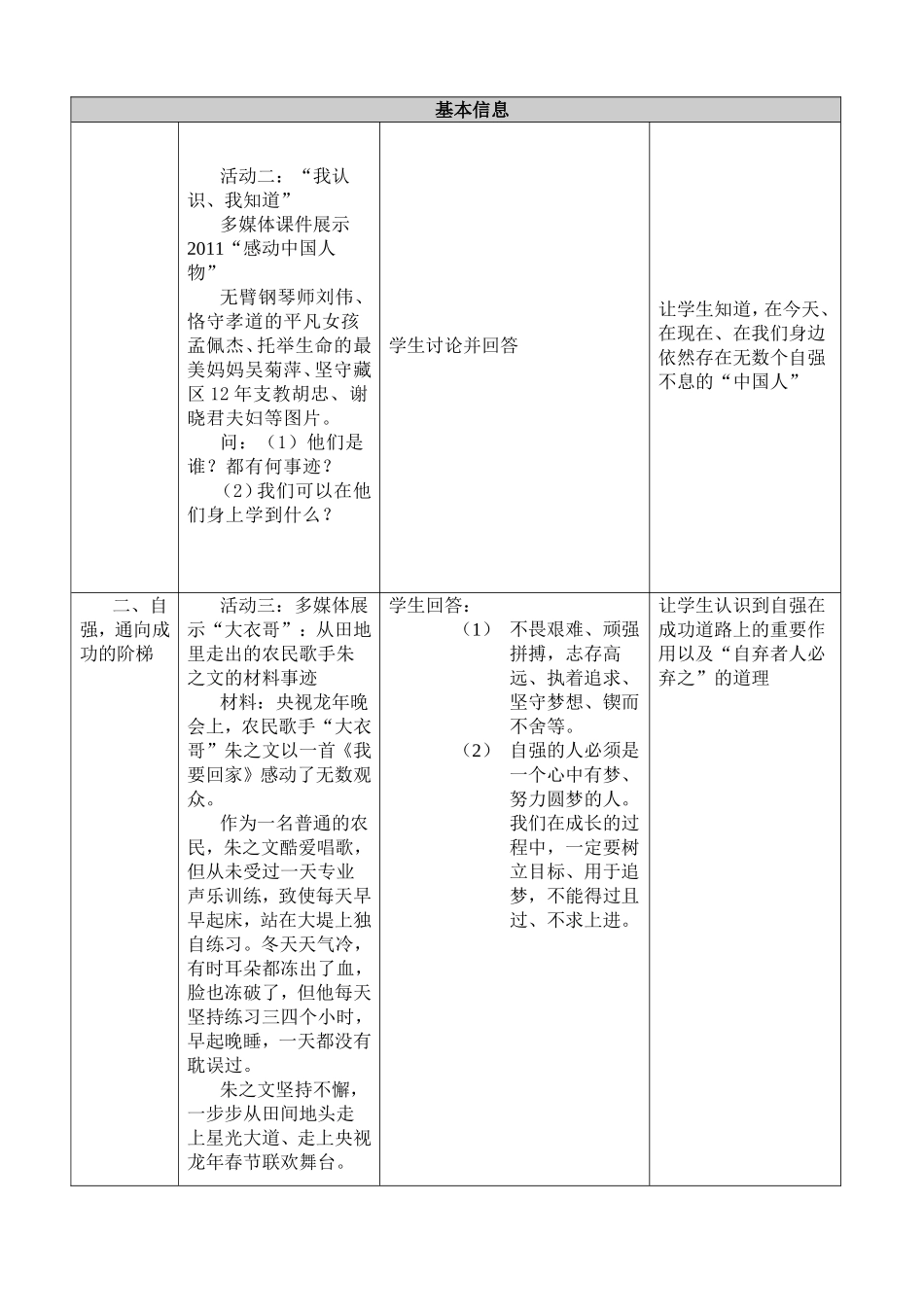 基本信息教学设计正在进行_第3页