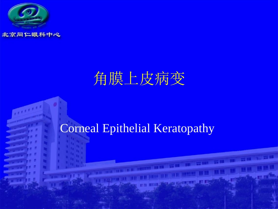 角膜上皮病变_第1页
