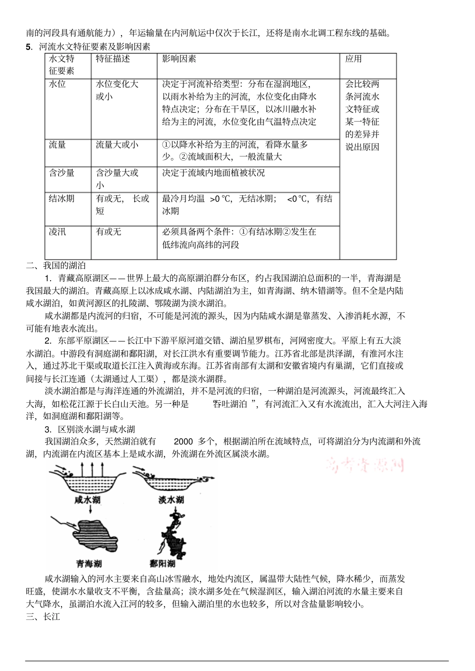 3中国的河流和湖泊剖析_第2页