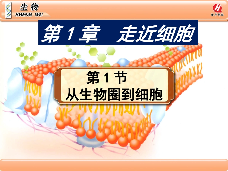 生物①必修11《从生物圈到细胞》PPT课件_第1页