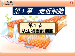 生物①必修11《从生物圈到细胞》PPT课件