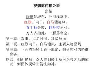 观魏博何相公猎讲解