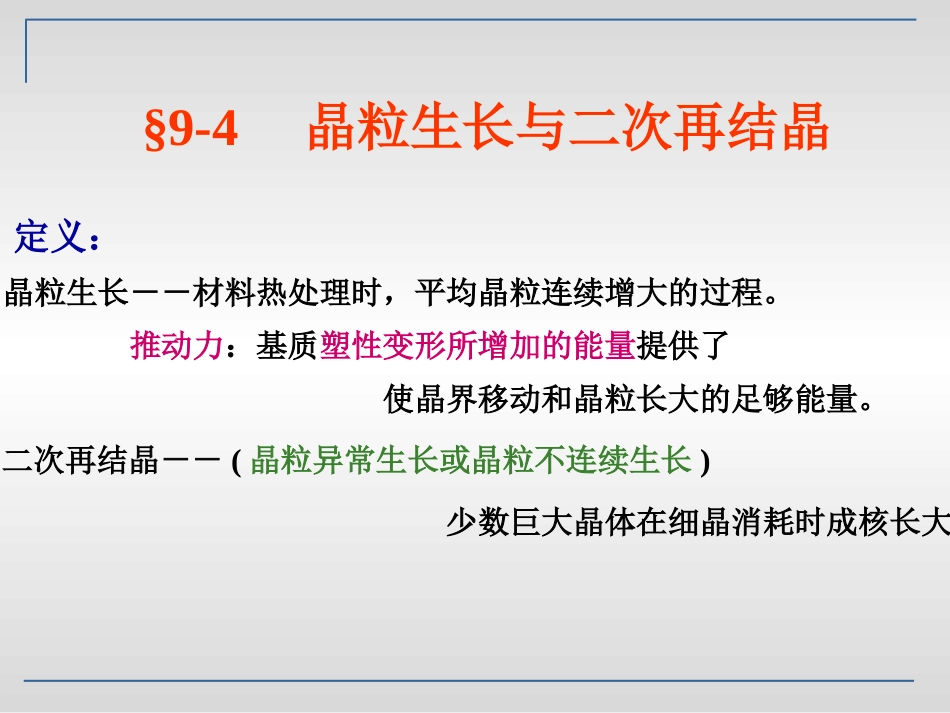 晶体生长与二次再结晶_第1页