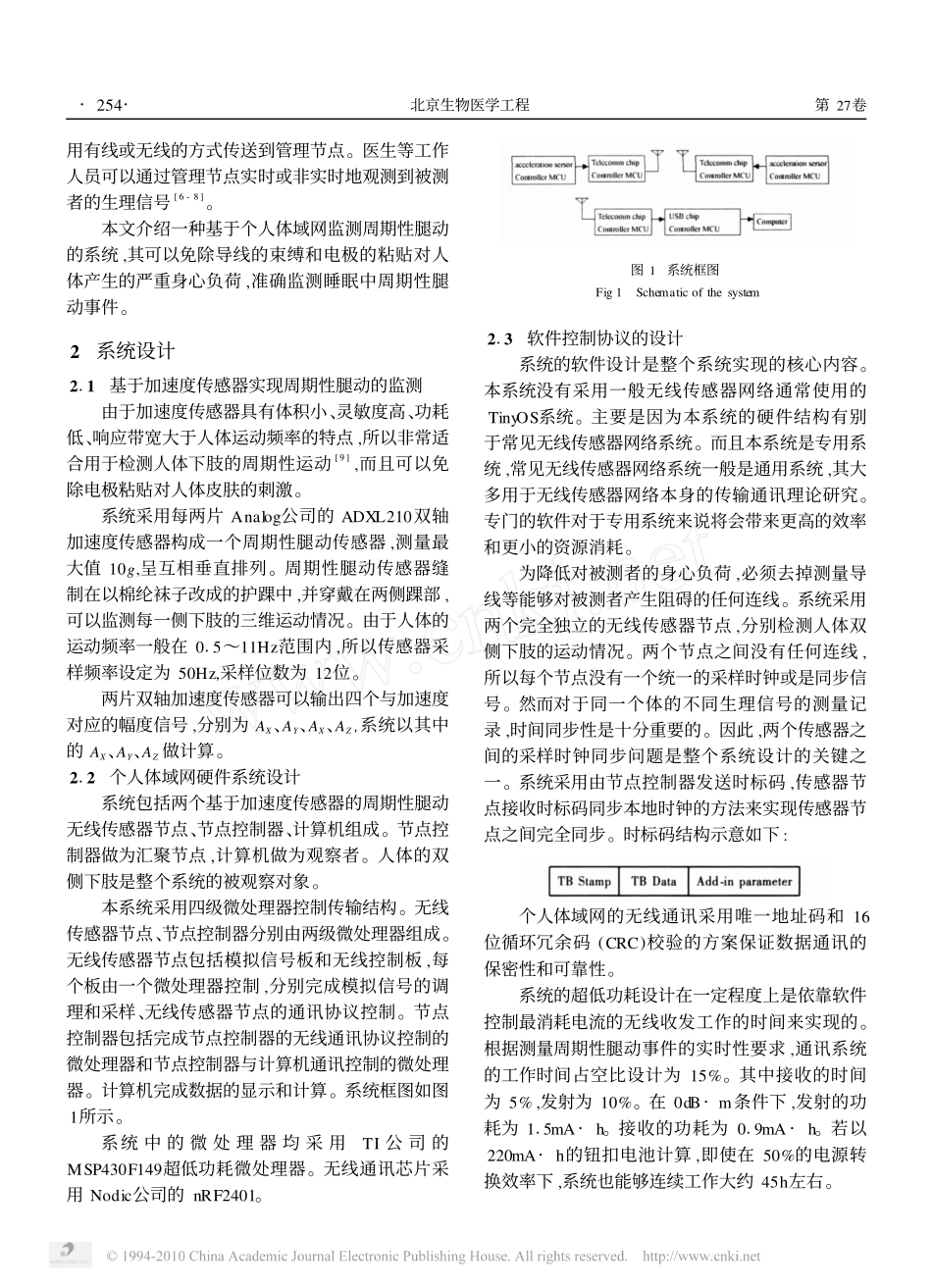 监测周期性腿动的个人体域网_第2页