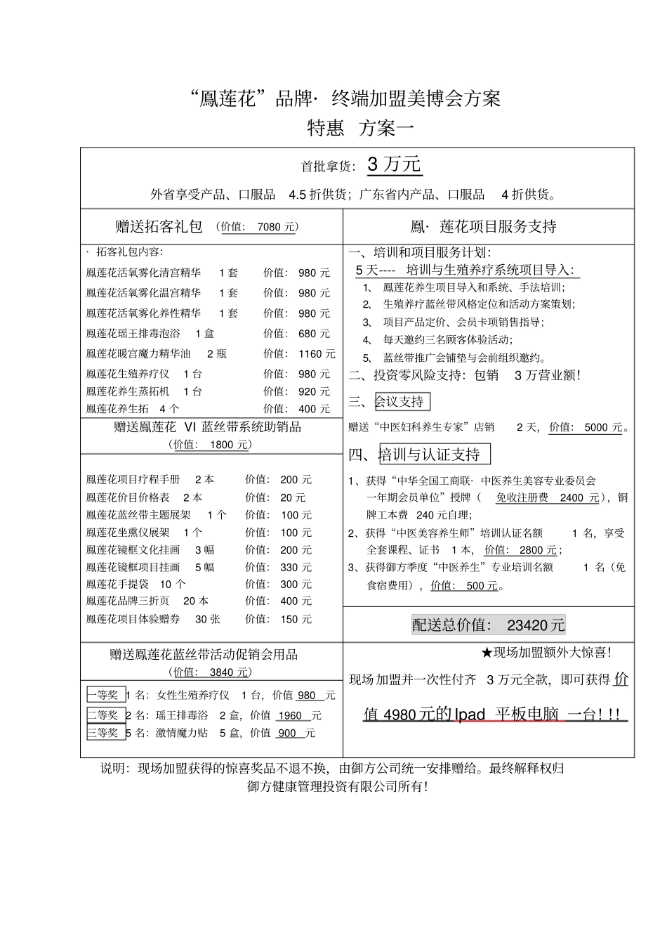 3月美博会鳯莲花终端加盟方案_第2页