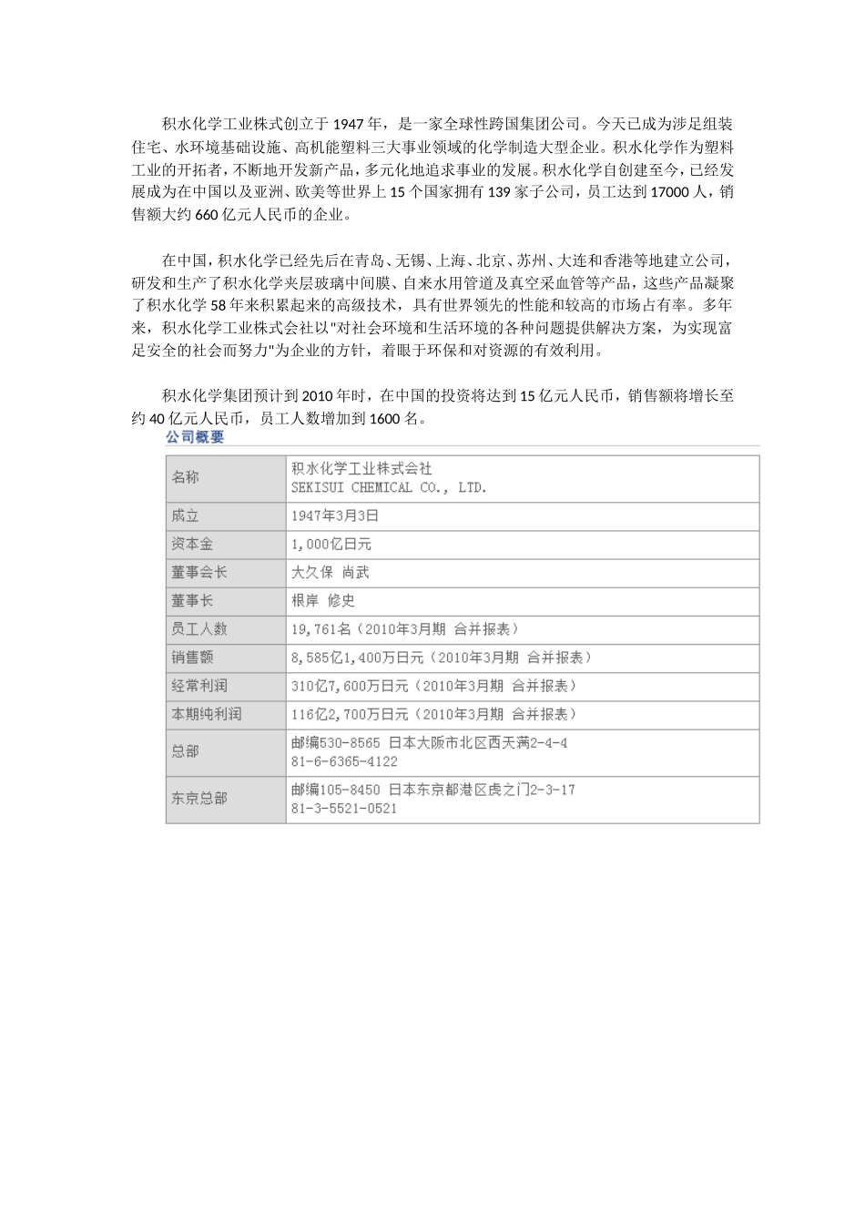 积水化学工业株式会社_第1页