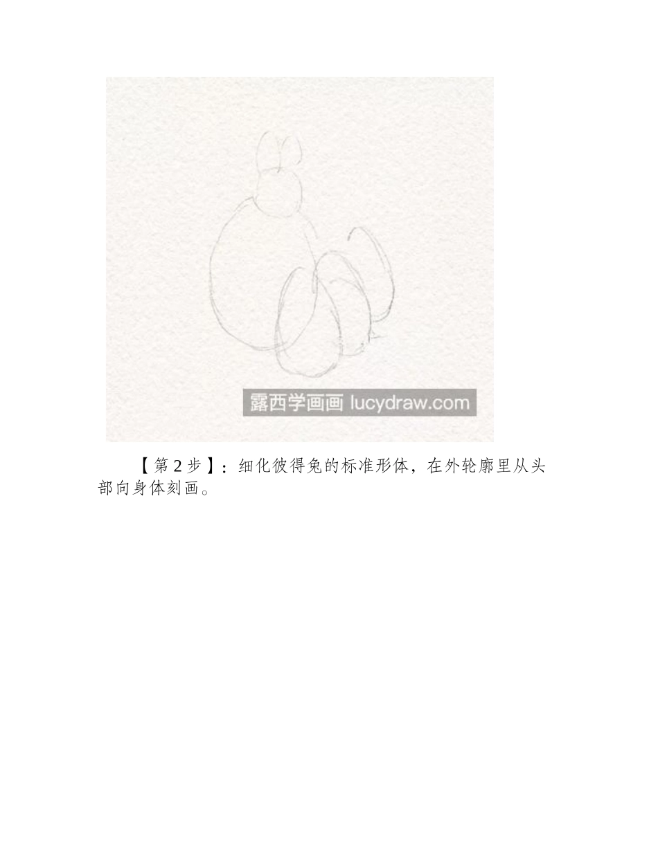 可爱的彼得兔怎么画_详细的绘画步骤有哪些_简笔画教程_第2页