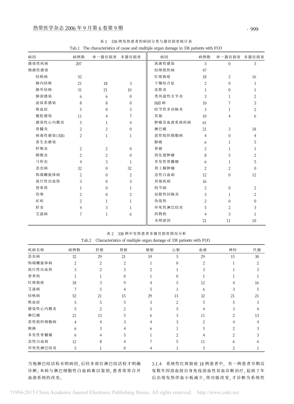急诊观察区338例不明原因发热的临床诊断探讨_詹红_第3页