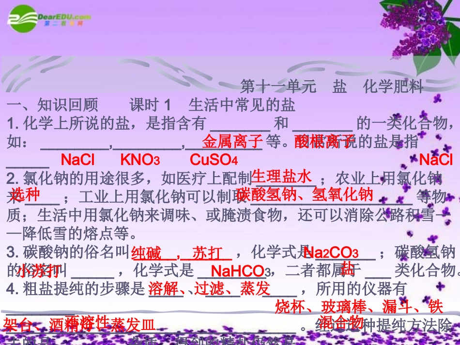 九年级化学_第十一单元_盐_化肥课件_人教版_第1页