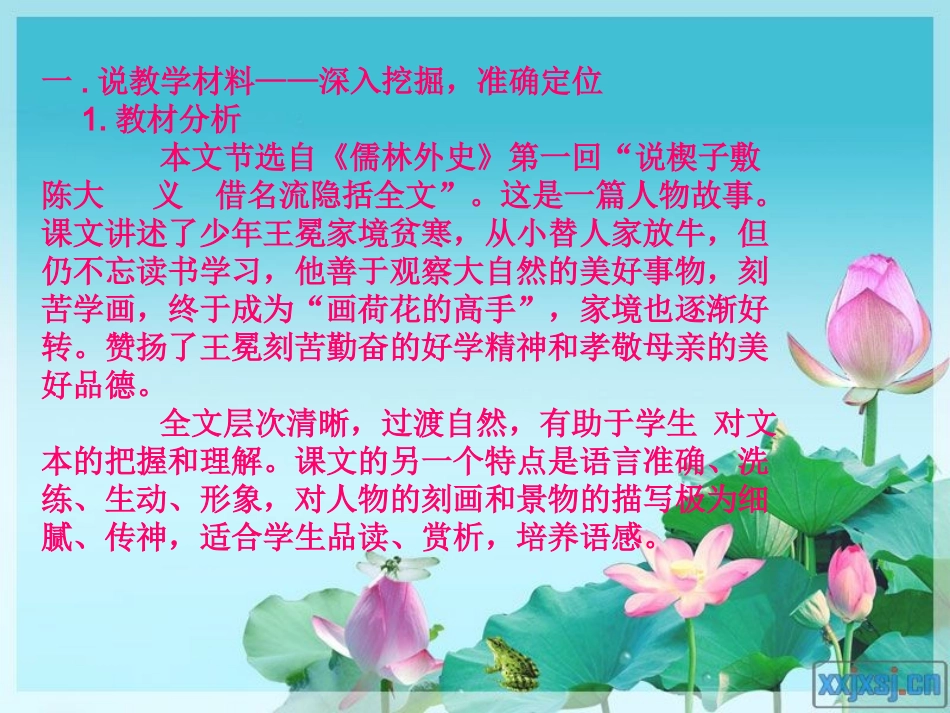 《少年王冕》说课演示文稿_第3页