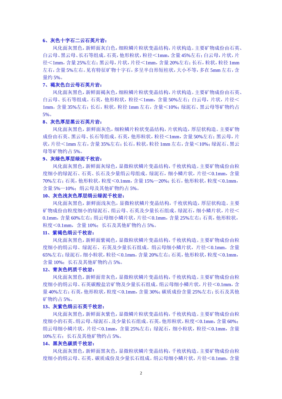 各种岩性描述(130种)_第2页