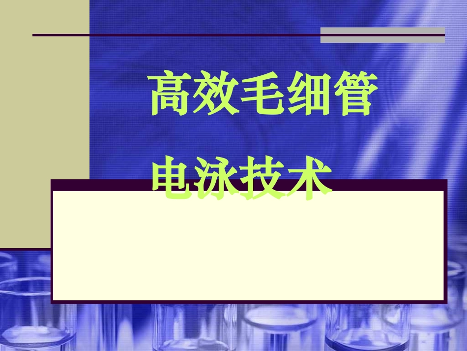 高效毛细管电泳法--原理_第1页