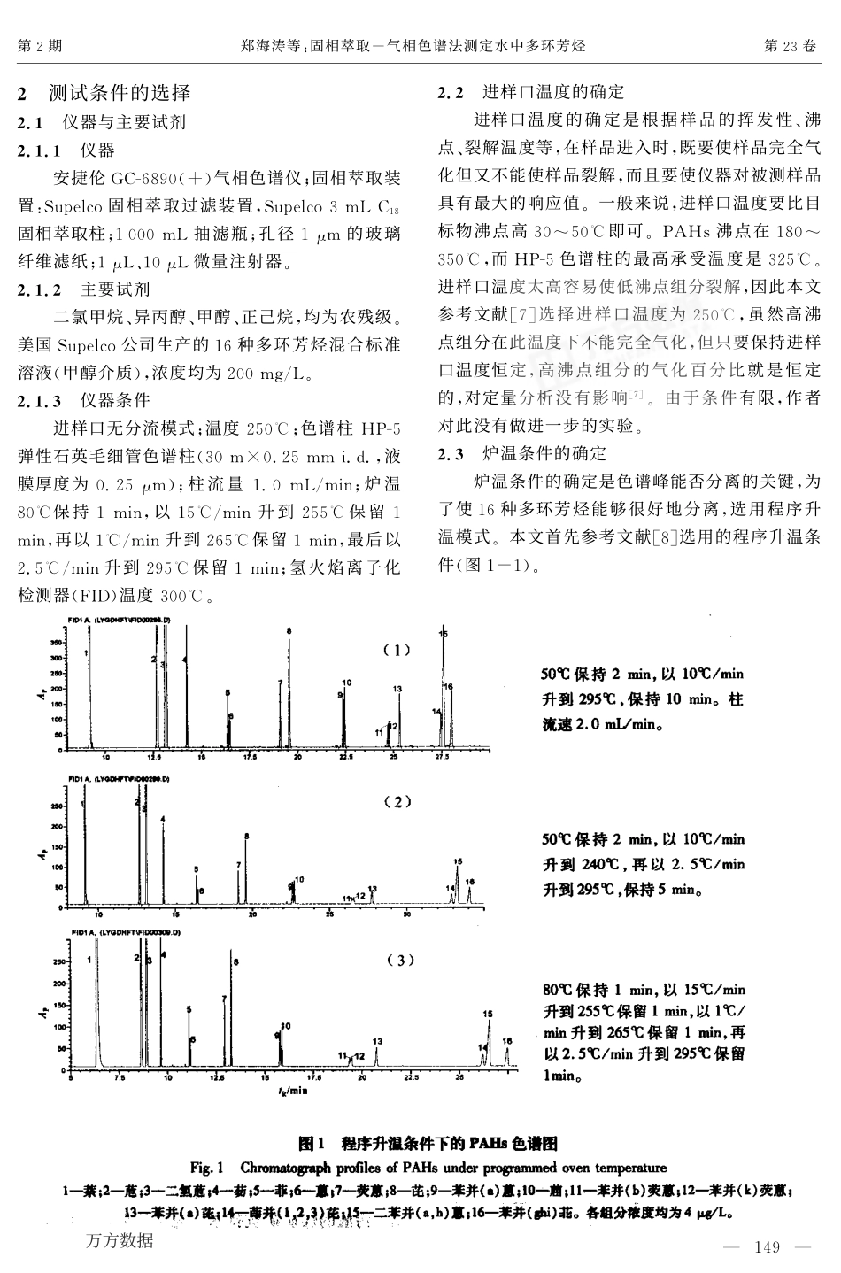 固相萃取-气相色谱法测定水中多环芳烃_第2页