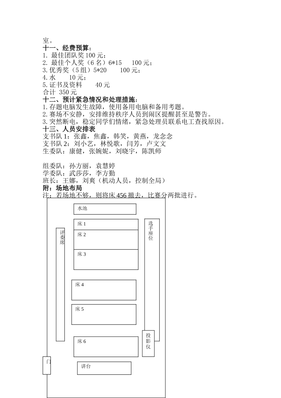 基础护理技能大赛策划书_第3页