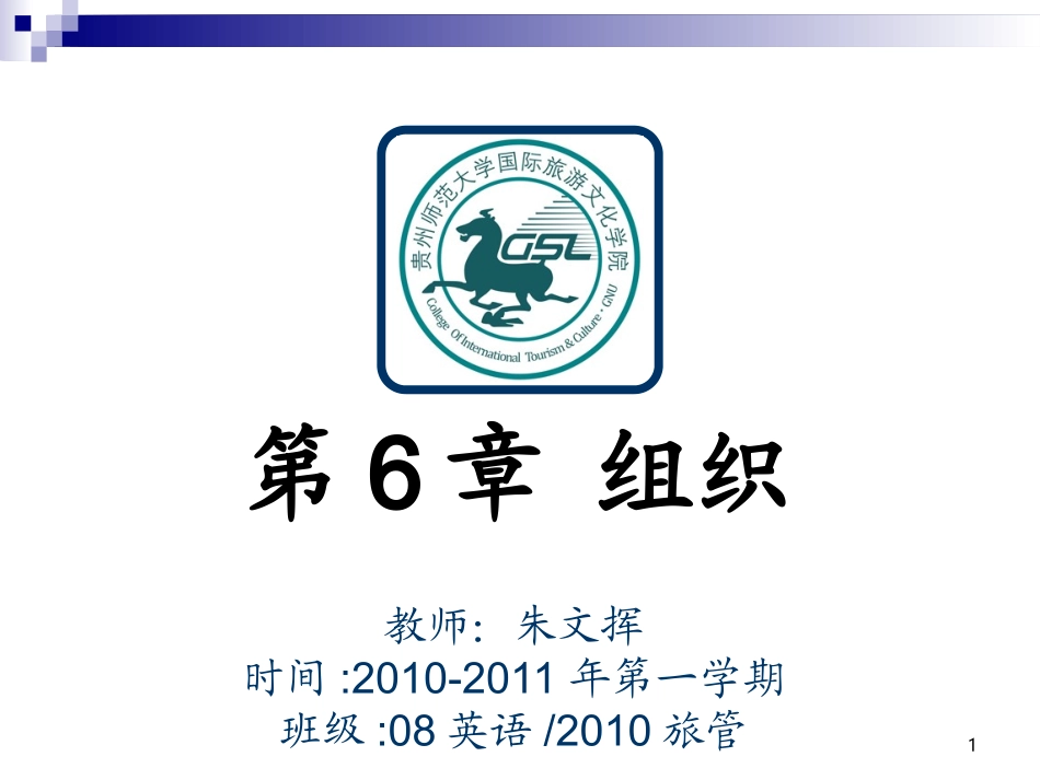 管理学基础第六章组织(精简)_第1页