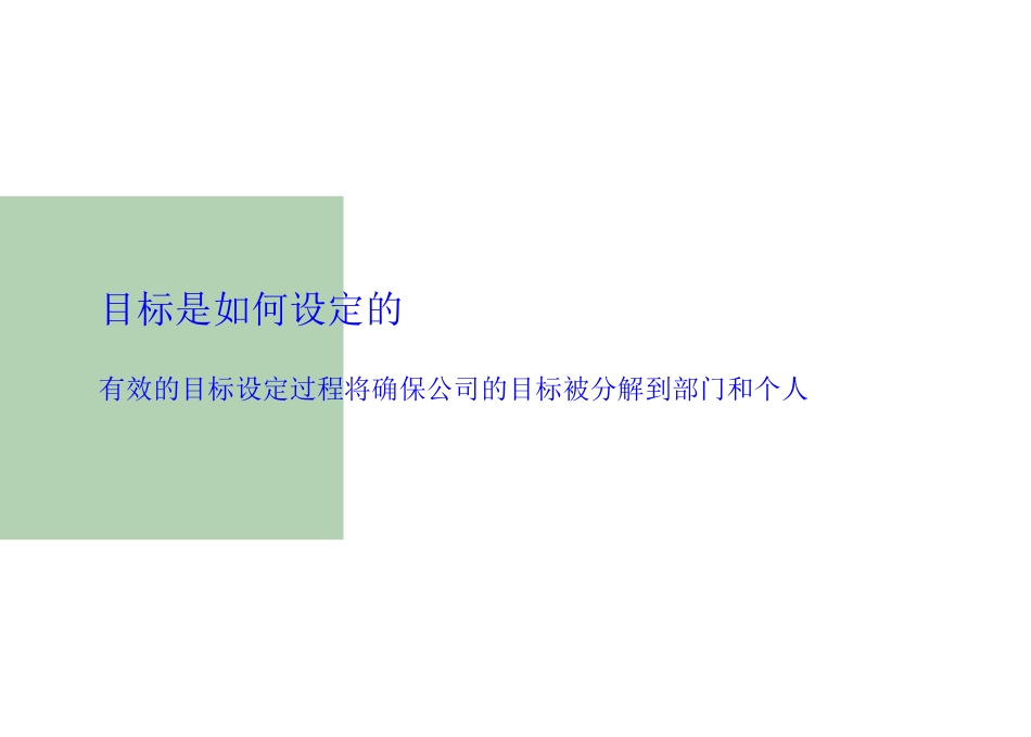 绩效目标设定及管理中的技巧和方法_第3页