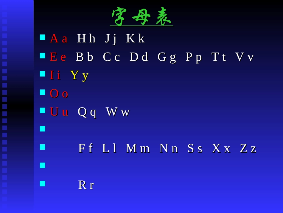 初一英语26字母复习训练课件_[初中英语_教学课件_PPT课件]_第3页