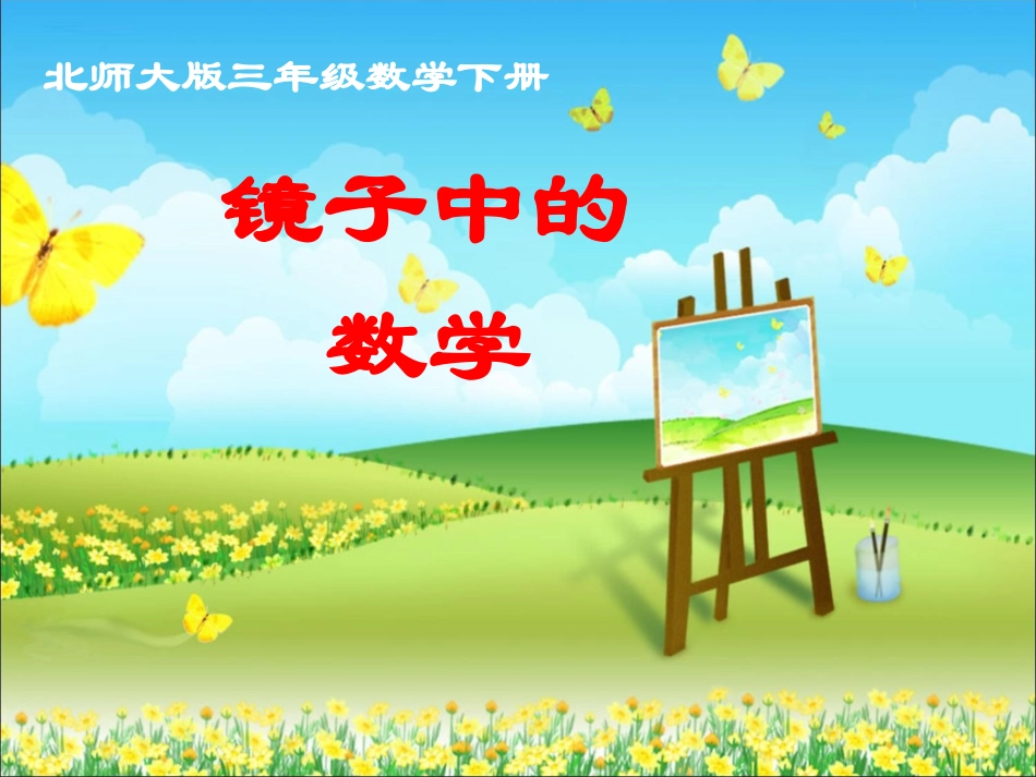 《镜子中的数学》教学课件_第1页