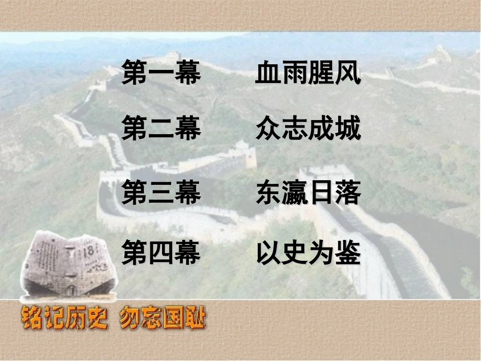 历史：伟大的抗日战争_课件5(人民版必修一)_第2页