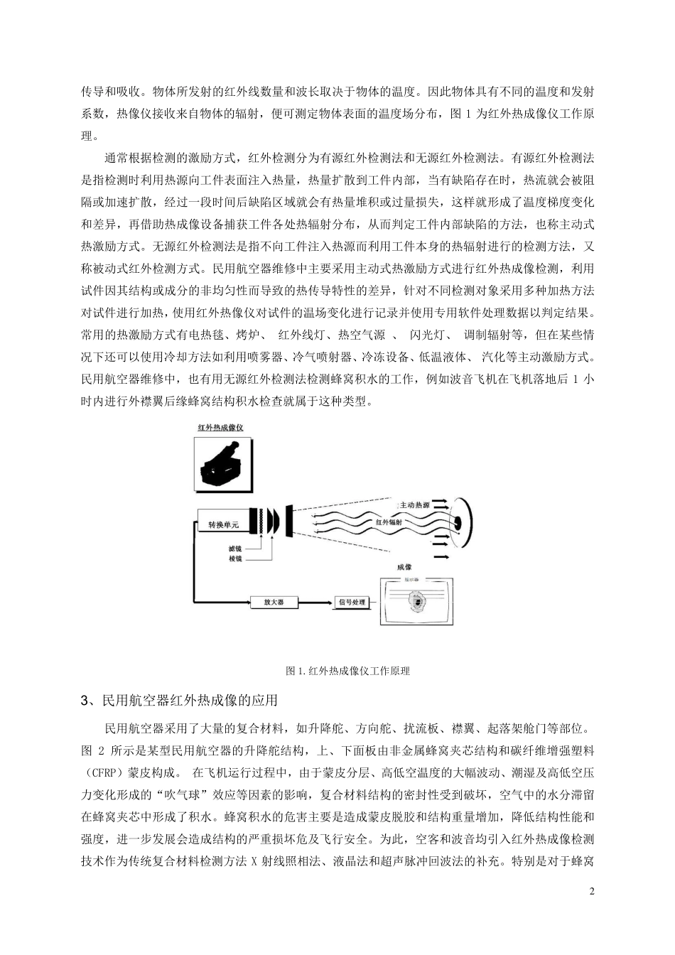 红外热成像检测飞机蜂窝结构的积水_第2页