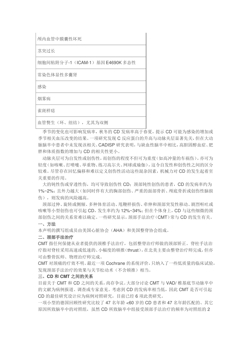 颈部推拿与颈动脉夹层(综述)_第2页