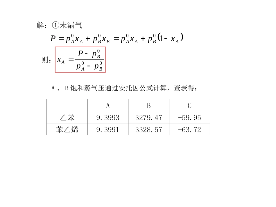 化工原理-14-第九章-蒸馏-习题课_第3页