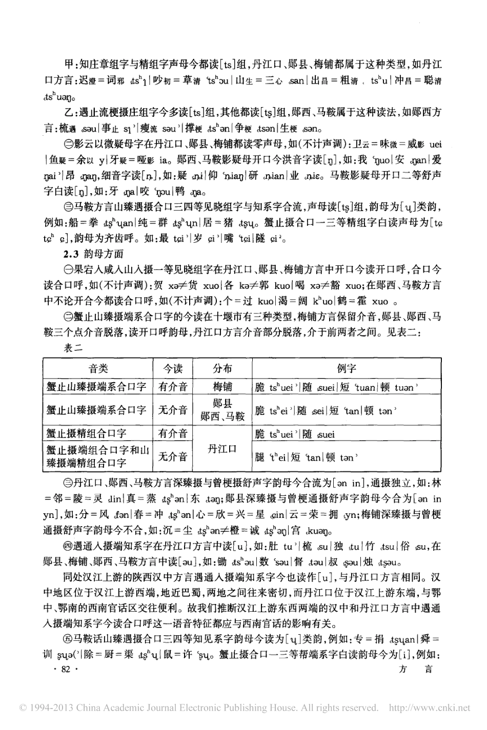 汉江上游鄂北片方言的地理格局及混合性特征_第3页