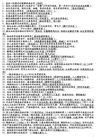 急诊医学填空题