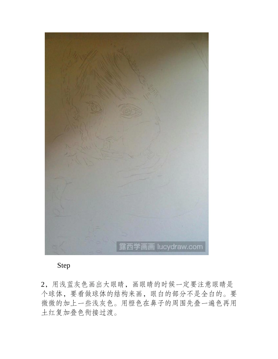 卖火柴的小女孩彩铅画教程彩铅画教程1_第2页