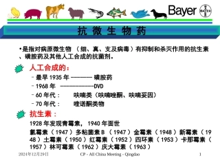 抗微生物药物