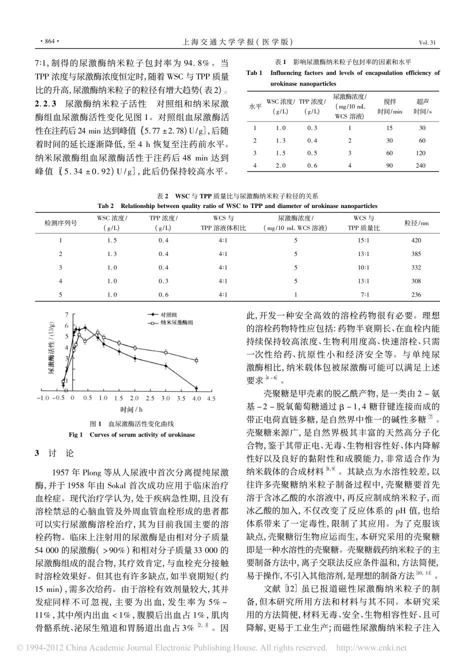 缓释纳米尿激酶的制备_第3页
