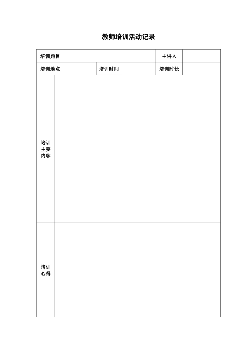 【转】教师培训活动记录_第1页