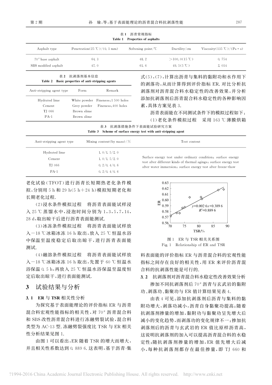 基于表面能理论的沥青混合料抗剥落性能_孙瑜_第3页