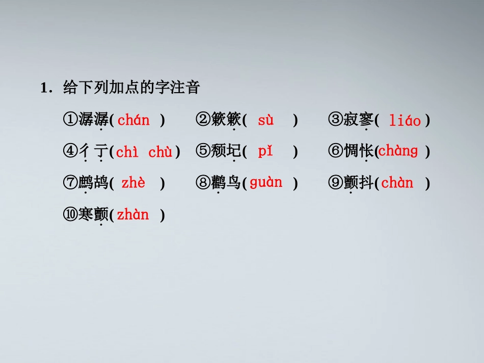 高中语文 第7课_中国现代诗歌四首第1课时课件 粤教版必修2_第2页