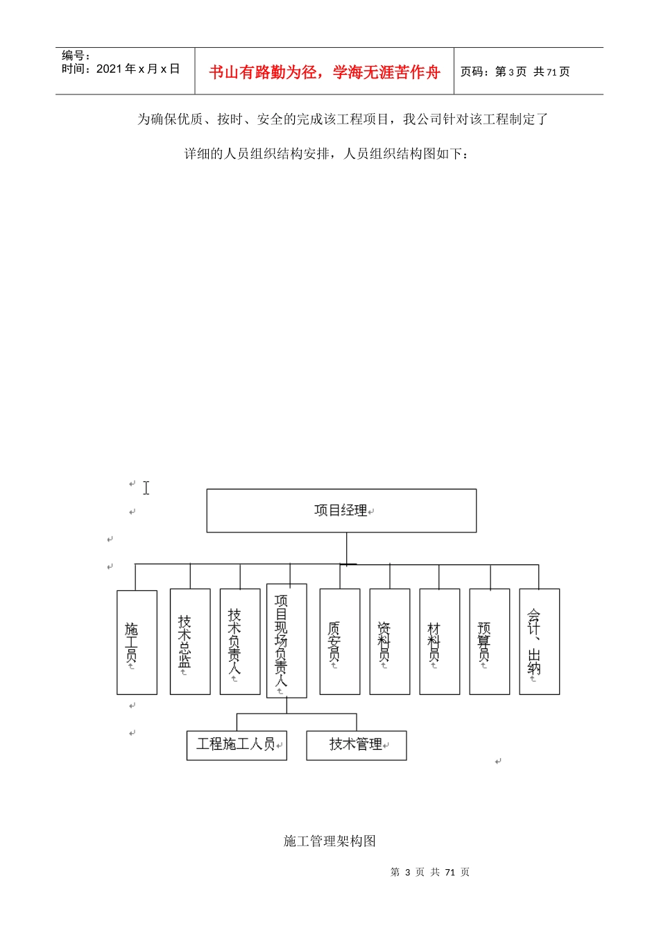 新村小区楼宇对讲系统施工组织设计（DOC69页）_第3页