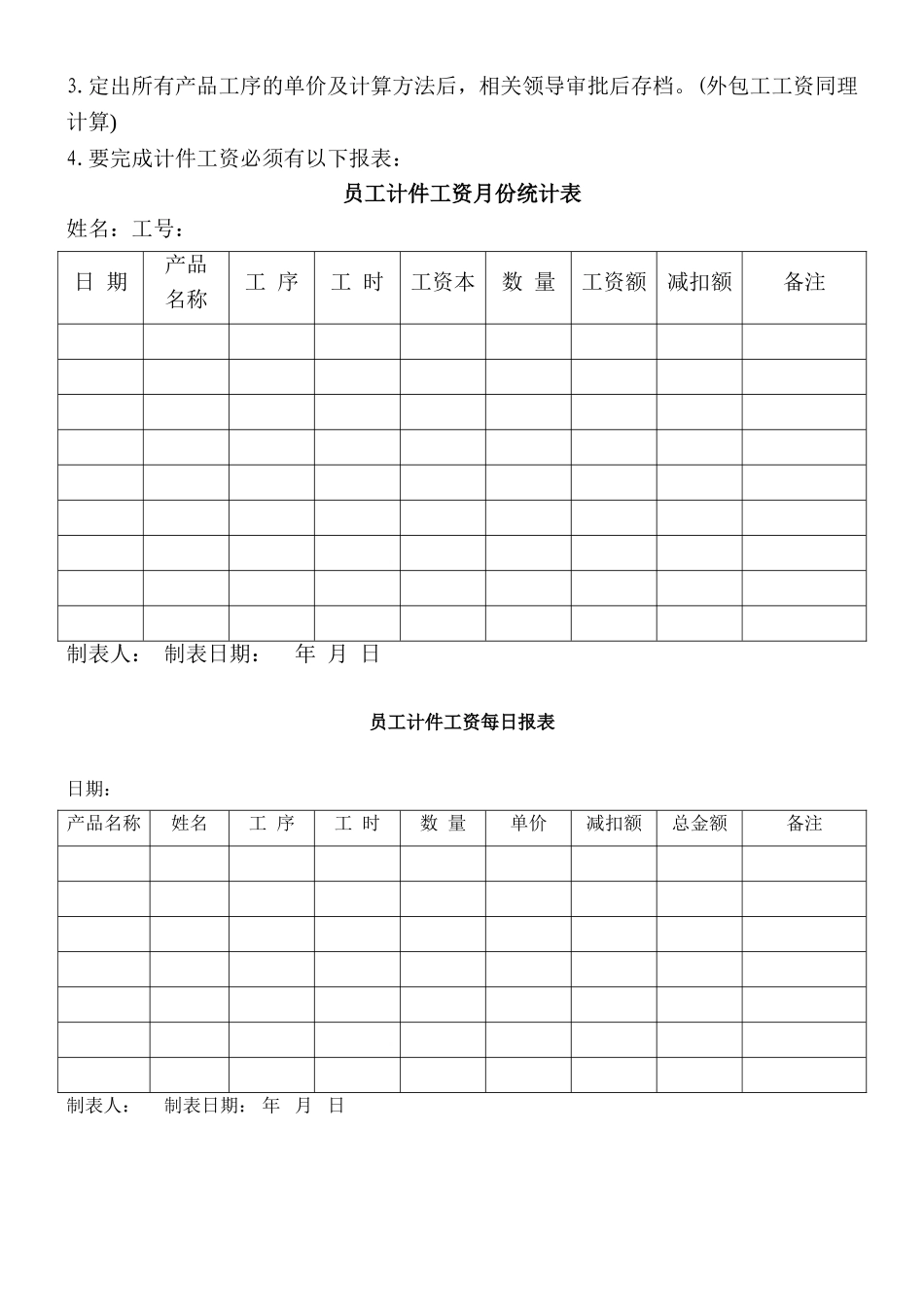 加工车间计件工资制度方案_第3页