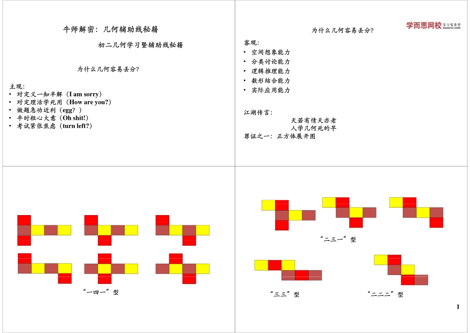 几何辅助线秘籍_第1页