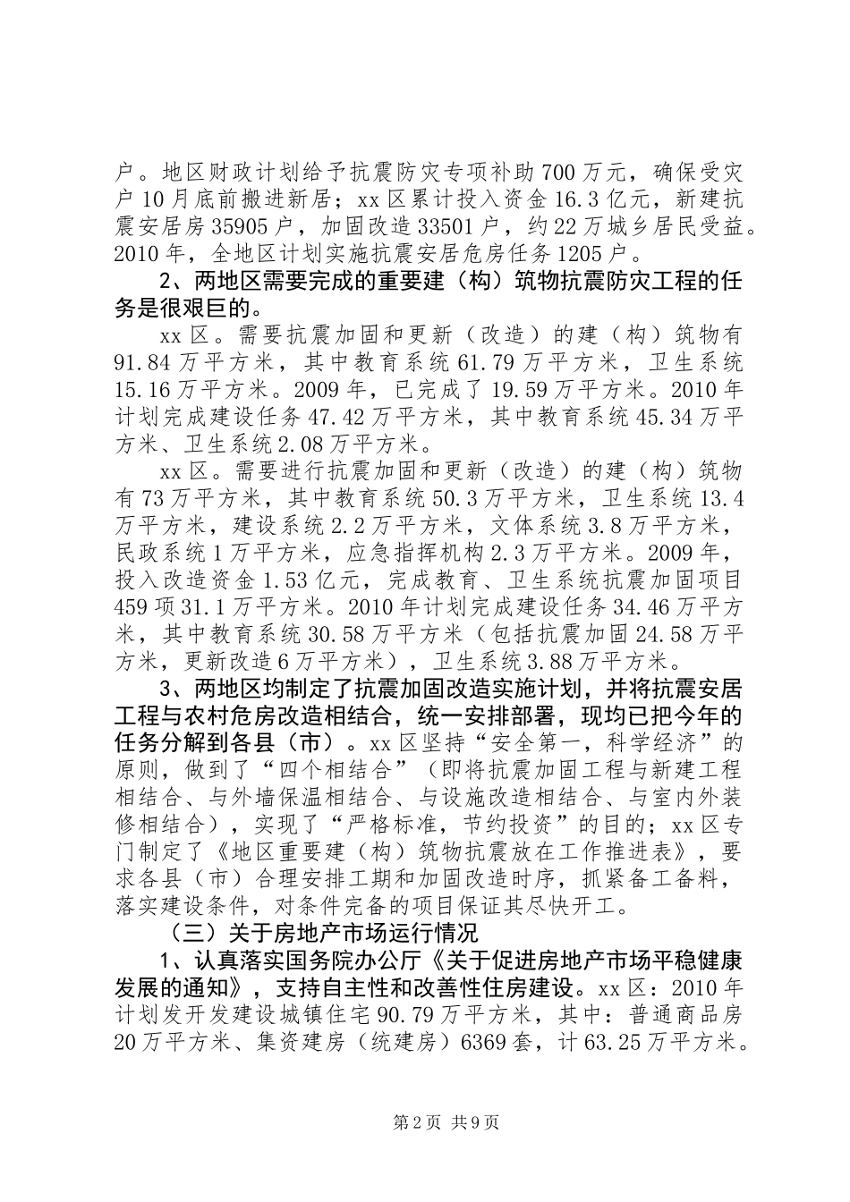 关于地区住房和城乡建设工作调研报告_第2页