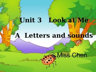 新版pep三年级Lettersandsounds