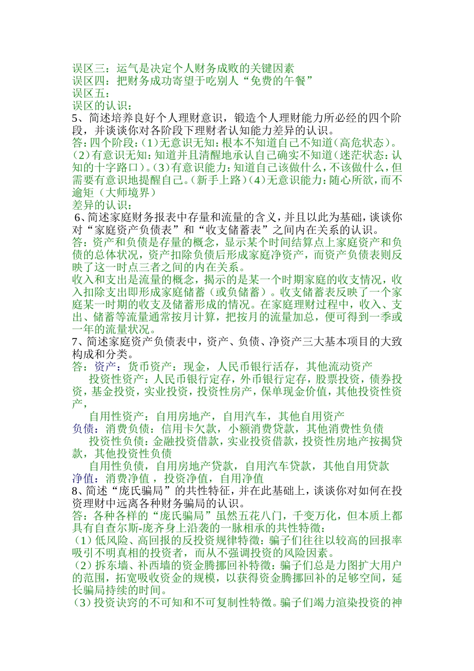 个人理财期末思考题_第2页