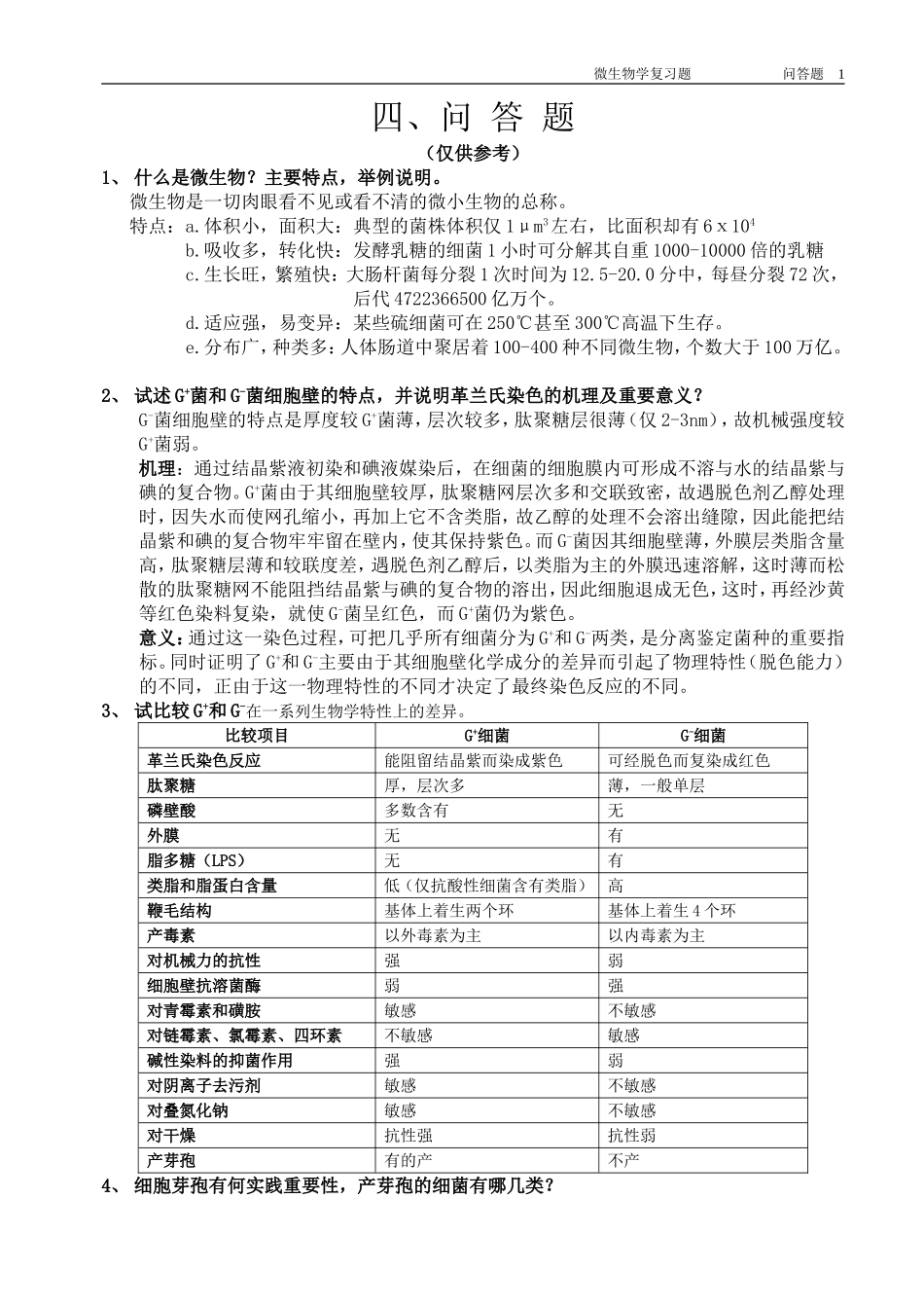 江南大学微生物问答题部分_第1页