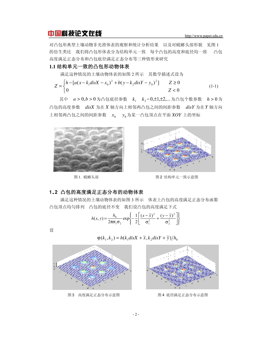 基于演化计算的凸包形典型土壤动物非光滑体表_第2页