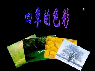 四季的色彩公开课课件11