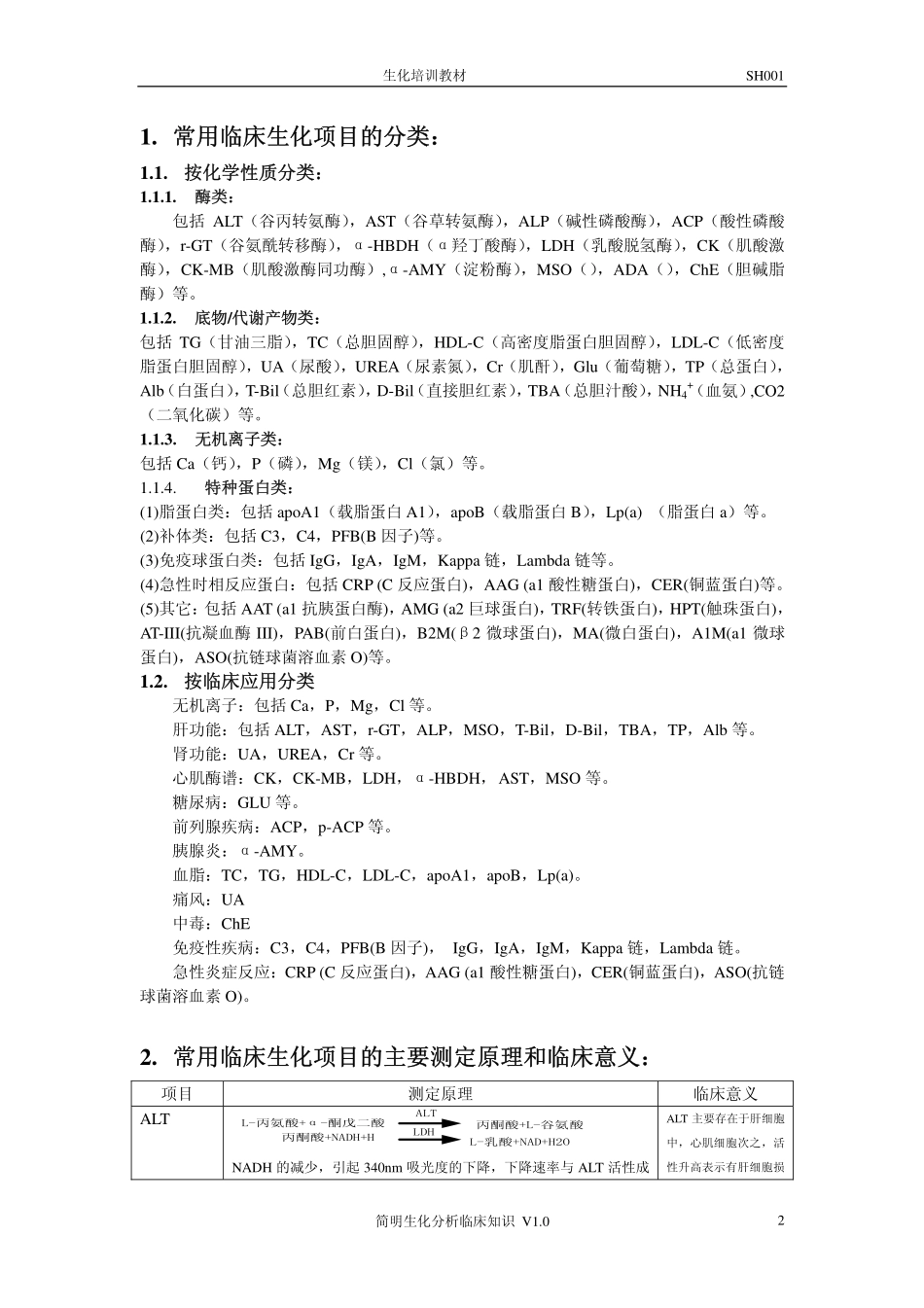 简明生化分析临床知识_第2页