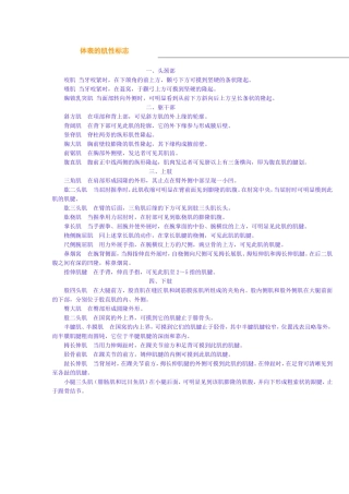 解剖学需背的知识