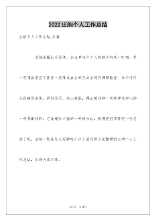 2024出纳个人工作总结_29