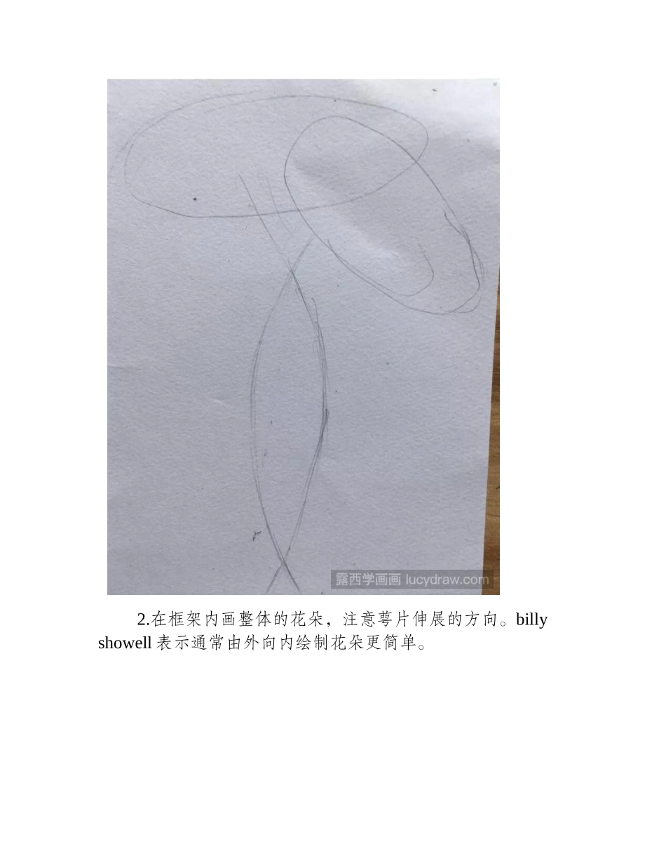 绿色女神百合花彩铅画怎么画_彩铅画教程_第2页