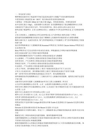 考试之前一定要背熟的