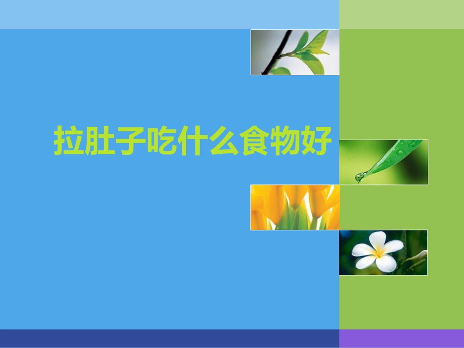 拉肚子吃什么食物好_第1页