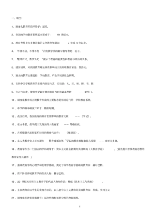 500个教师招考知识点